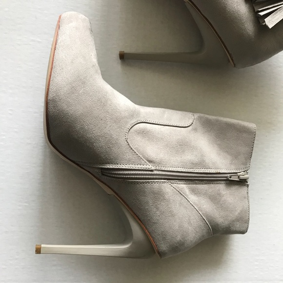 BEAUTIFUL Taupe Faux Suede Bootie - Picture 3 of 6